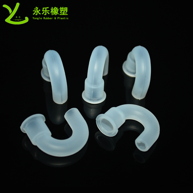 醫(yī)用硅膠彎管，模壓硅膠彎管，血氧儀硅膠彎管
