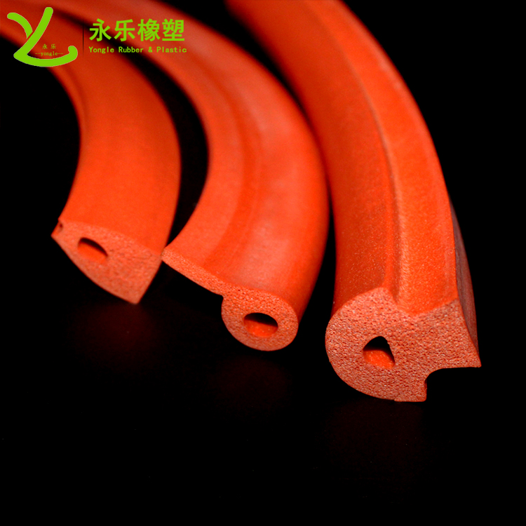 擠出發(fā)泡密封條，定制硅膠發(fā)泡密封條，耐高溫發(fā)泡硅膠密封條