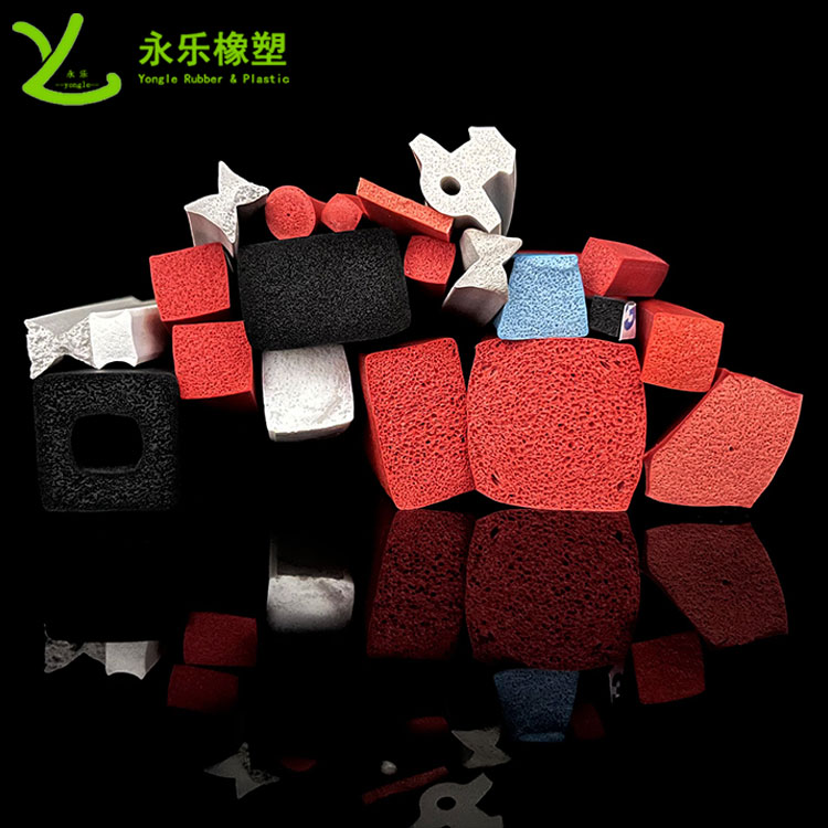 擠出發(fā)泡硅膠條，防水發(fā)泡硅膠條，耐高溫發(fā)泡硅膠條