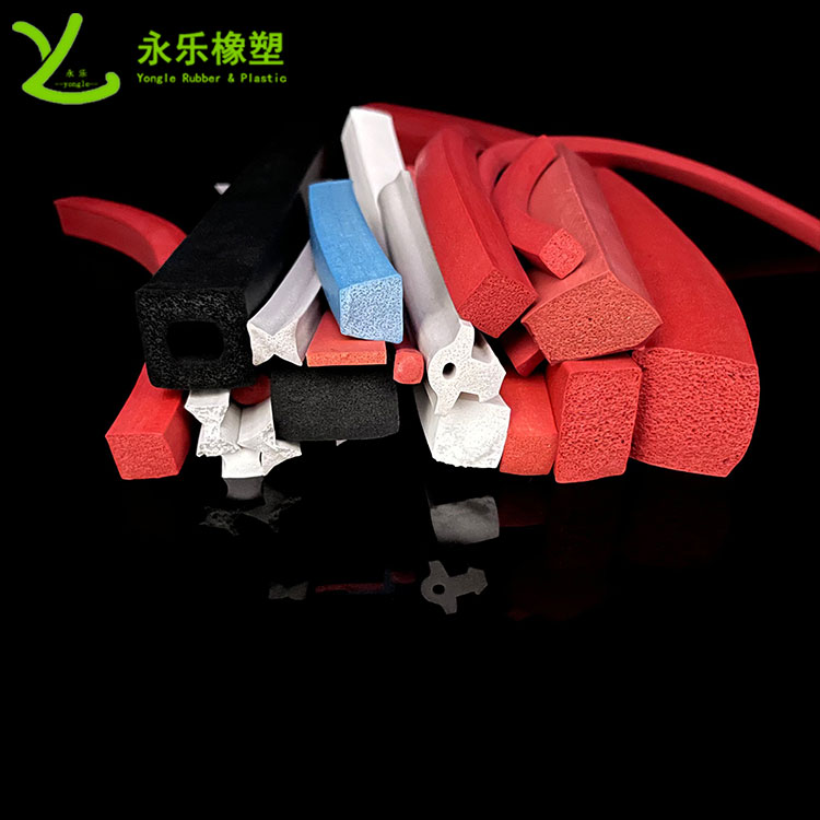 擠出發(fā)泡硅膠條，防水發(fā)泡硅膠條，耐高溫發(fā)泡硅膠條