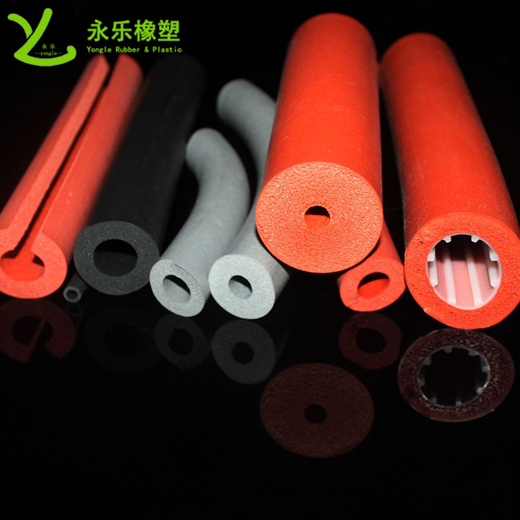 發(fā)泡硅膠管，擠出發(fā)泡硅膠管，耐高溫發(fā)泡硅膠管