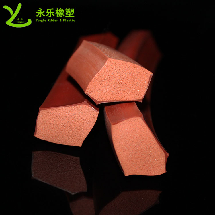 和平擠出復合發(fā)泡硅膠條，耐高溫復合發(fā)泡硅膠條，耐老化復合發(fā)泡硅膠條