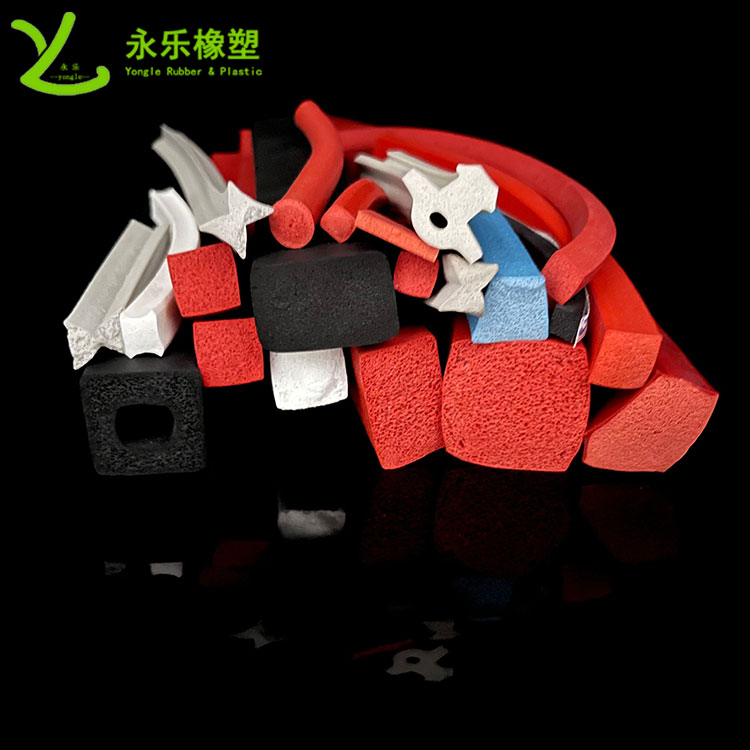 擠出發(fā)泡硅膠條，防水發(fā)泡硅膠條，耐高溫發(fā)泡硅膠條