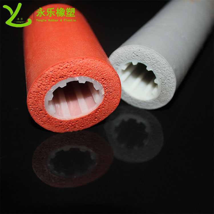 復合發(fā)泡硅膠管，耐高溫發(fā)泡硅膠管，保溫發(fā)泡硅膠管
