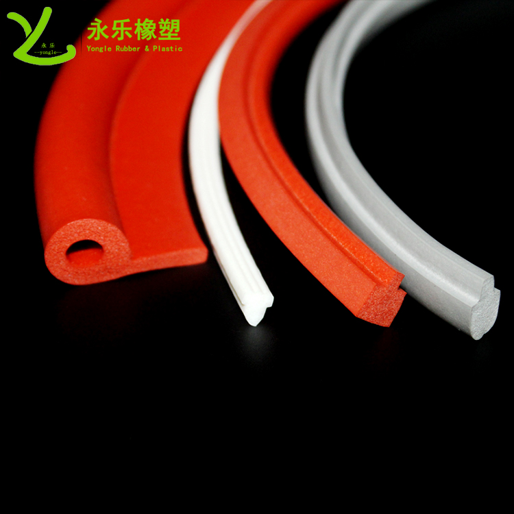 擠出發(fā)泡密封條，定制硅膠發(fā)泡密封條，耐高溫發(fā)泡硅膠密封條