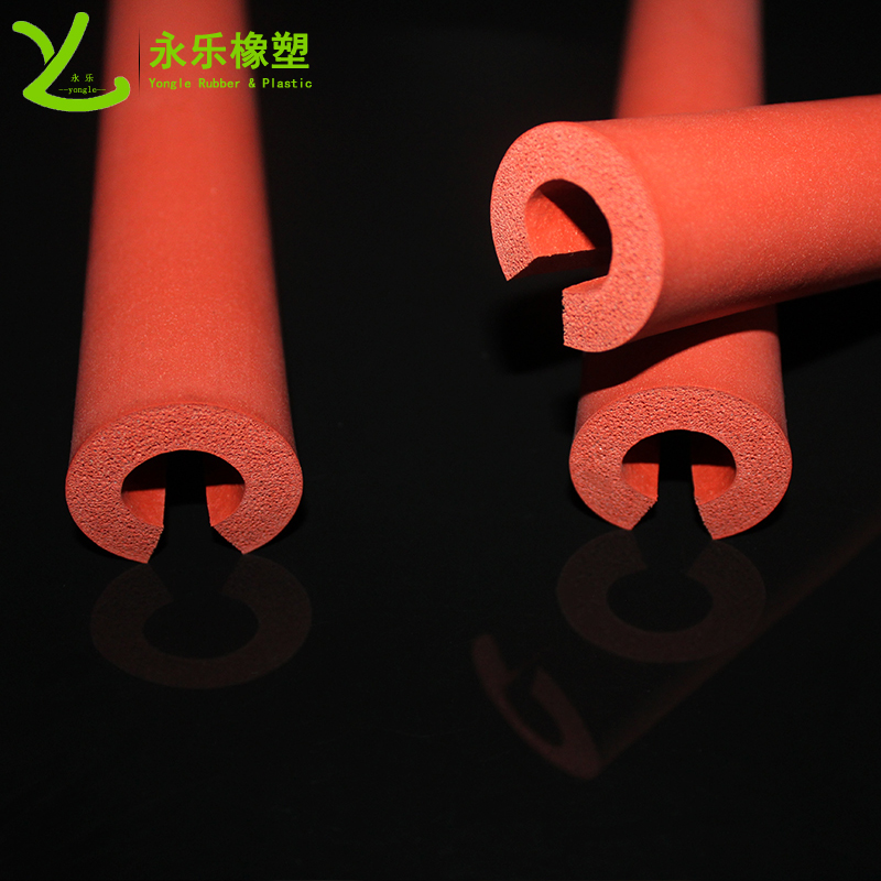 開口發(fā)泡硅膠管，耐高溫發(fā)泡硅膠管，保溫發(fā)泡硅膠管，隔熱發(fā)泡硅膠管