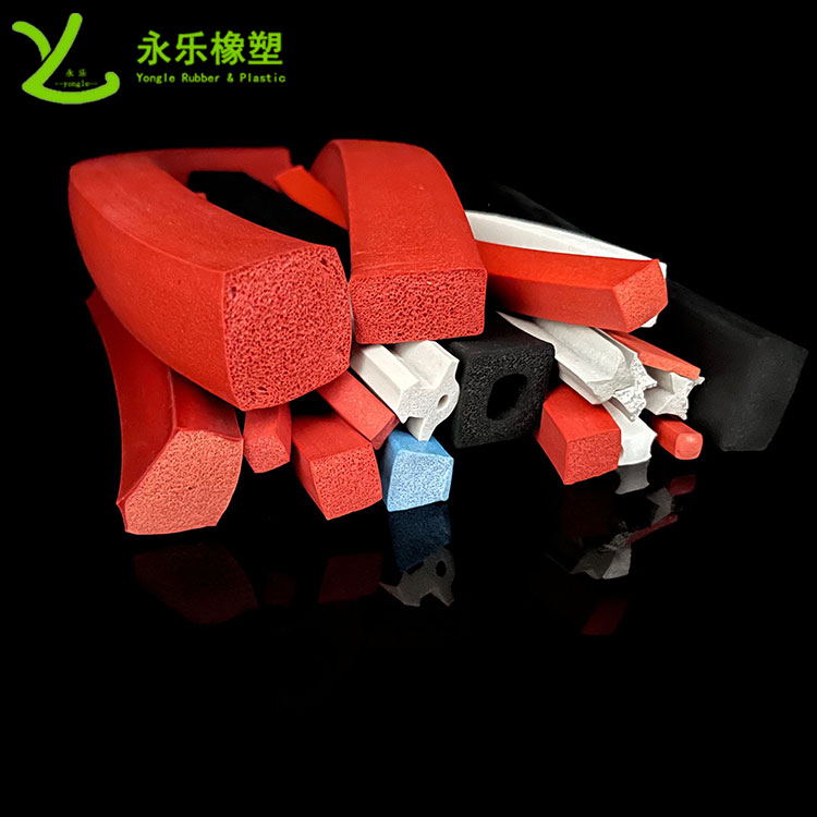 擠出發(fā)泡硅膠條，防水發(fā)泡硅膠條，耐高溫發(fā)泡硅膠條