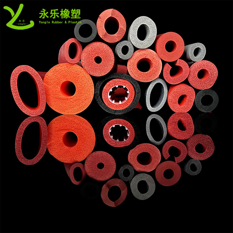 擠出發(fā)泡硅膠管，耐高溫發(fā)泡硅膠管，耐老化發(fā)泡硅膠管